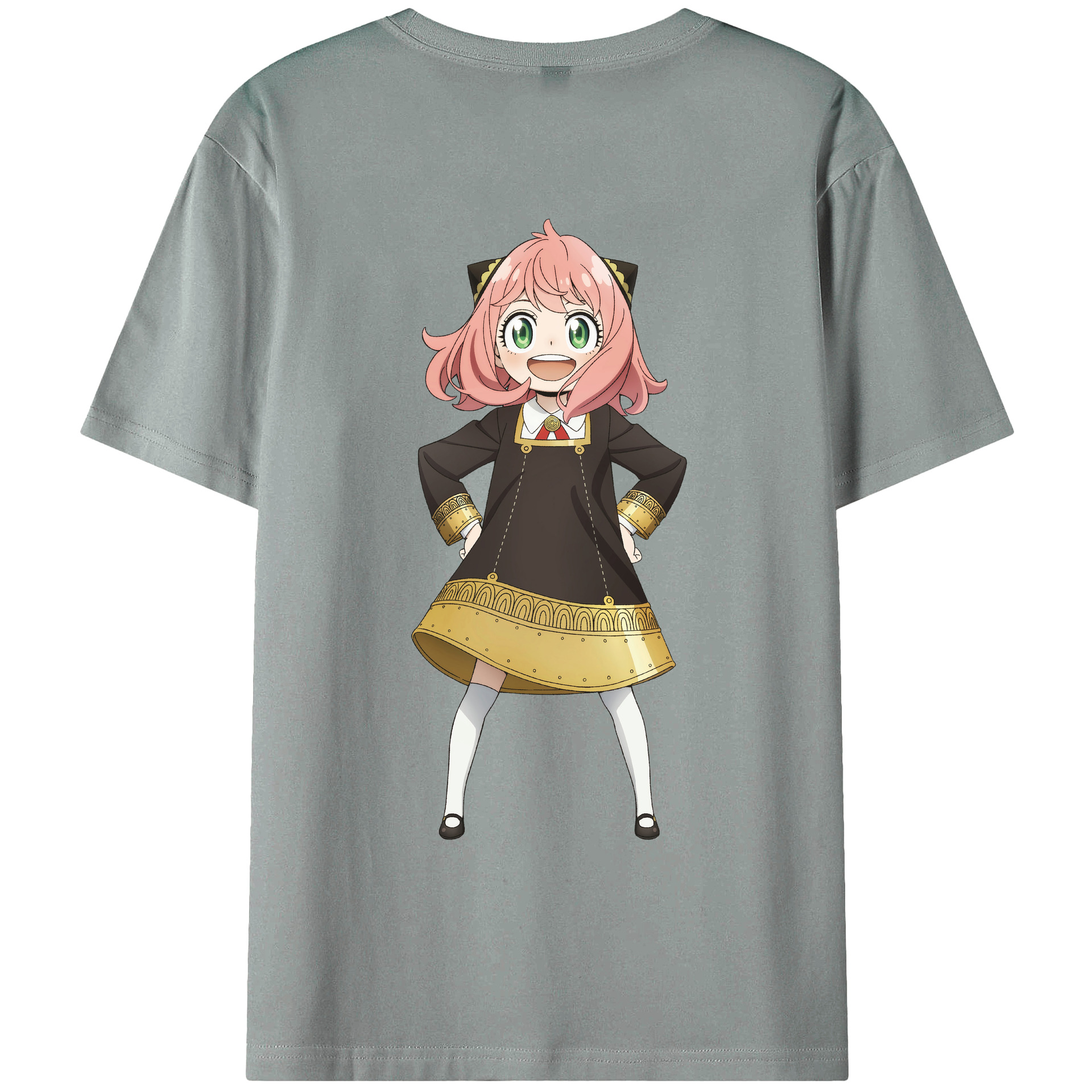 （画像用） SPY×FAMILY间谍家家酒 綿100％ メンズ半袖Tシャツ（バックプリント） 通気性